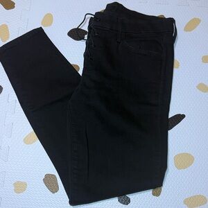 Mother denim high waisted lace up looker